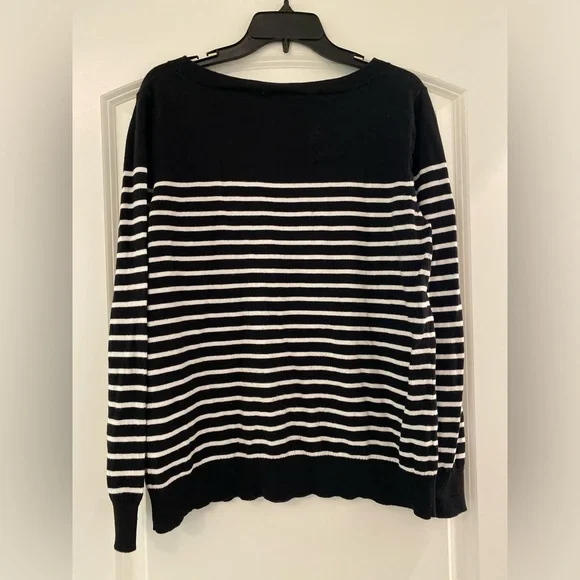 Loft Embellished Stripe Sweater - Picture 2 of 2